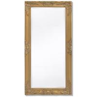 vidaXL Espejo de Pared Estilo Barroco con Dimensiones 100 x 50 cm Color Negro,  Dorado,  Plateado y mas - details 2
