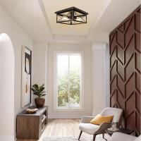 Lámpara De Techo LED Moderna En Negro De Hierro Industrial Iluminación Minimalista Nórdica Para Decoración Del Hogar Sala De Estar Comedor - details 4