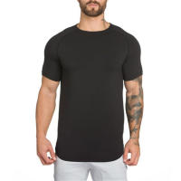 Camiseta De Fitness Para Hombre Camiseta De Algodón Con Estampado Casual Manga Corta Transpirable Para Verano Musculación Estilo Hip Hop - details 1