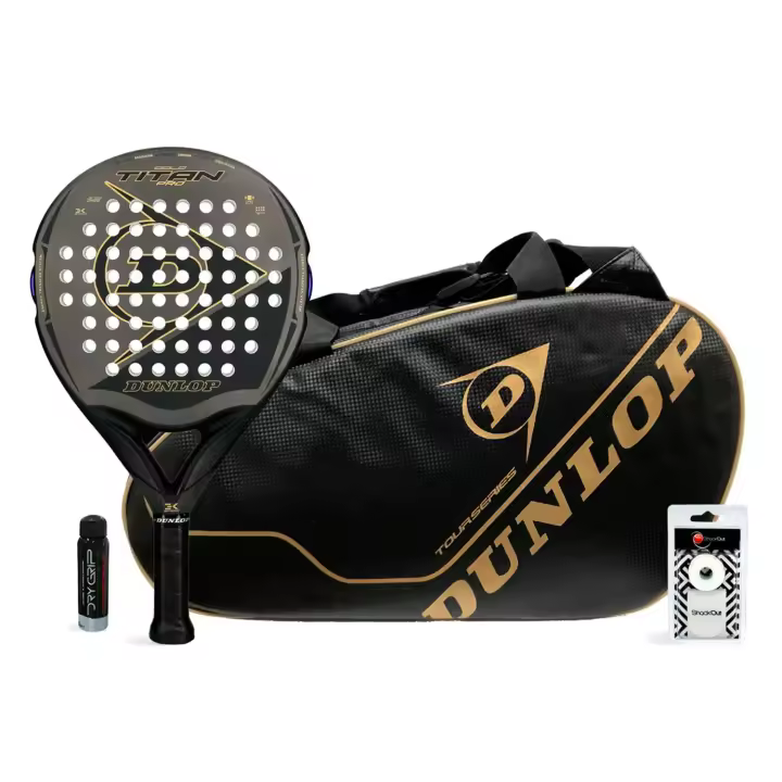 Pack Dunlop Titan Pro Gold + Tour Carbon Gold - 1