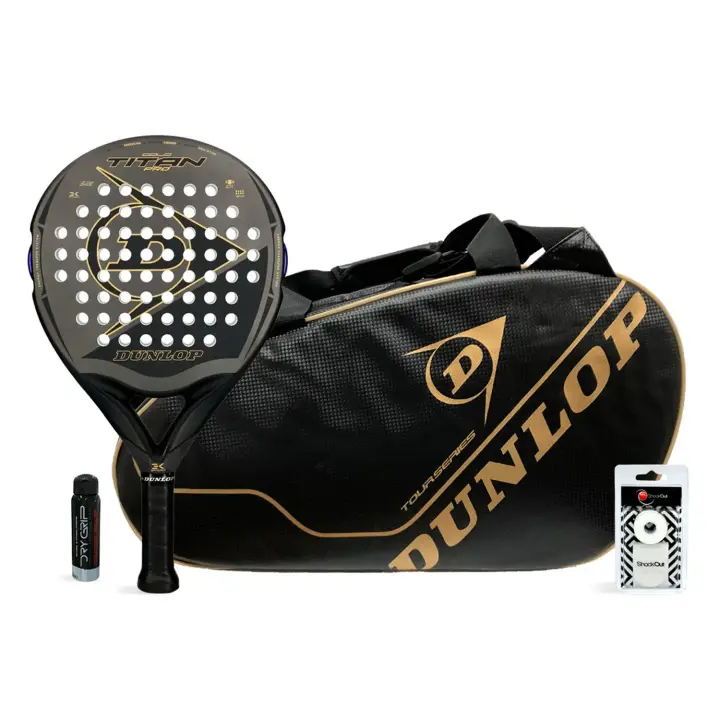 Pack Dunlop Titan Pro Gold + Tour Carbon Gold - 1