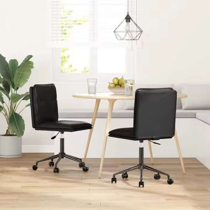 vidaXL Sillas de comedor 2 unidades cuero sintético en color Blanco/Rojo vino tinto/Crema y más | cómodas modernas ergonómicas para comedor cocina salón hogar - 1