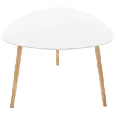 Factory Cuadros Mesa Auxiliar Milos Blanca 60x60cm - Diseño Moderno - 1