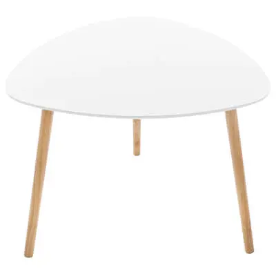 Factory Cuadros Mesa Auxiliar Milos Blanca 60x60cm - Diseño Moderno - 1