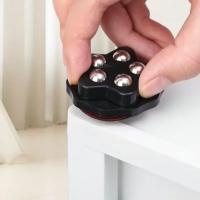 4Pcs Rodillos De Rueda Universal Mudo Adhesivo Tipo Mute 200Kg 5 Bolas De Muebles Acero Inoxidable Rotación 360° - details 0