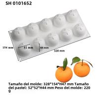 Molde De Galletas De Silicona SHENHONG Con Diseño De Frutas Mousse De Naranja Manzana Pera Mango Durazno Herramientas De Decoración De Postres - details 19