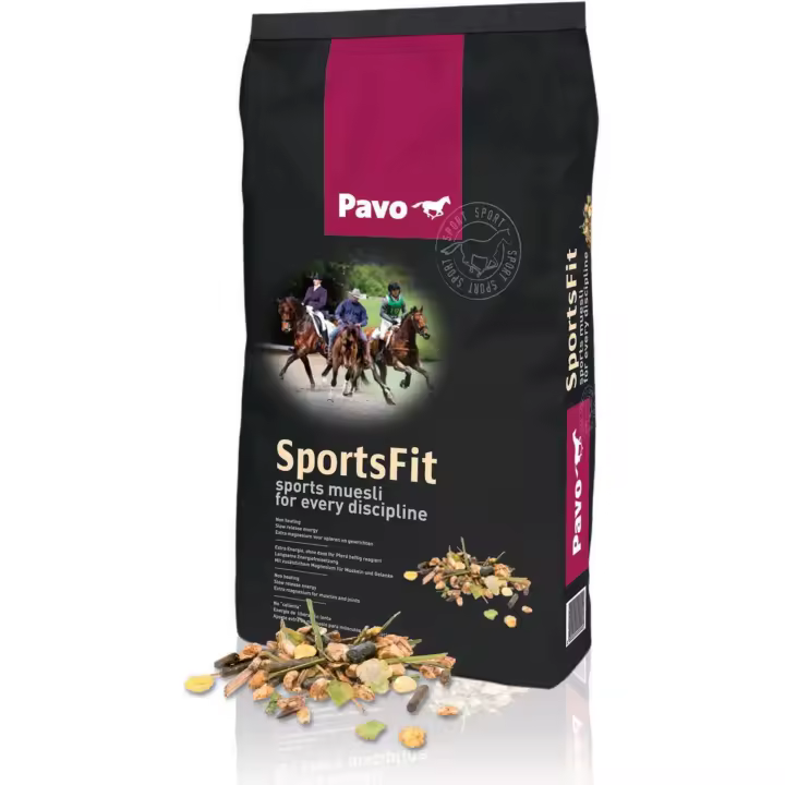 Muesli Deportivo para Caballos PAVO SportsFit 15 Kg – Energía Moderada sin Avena - 1