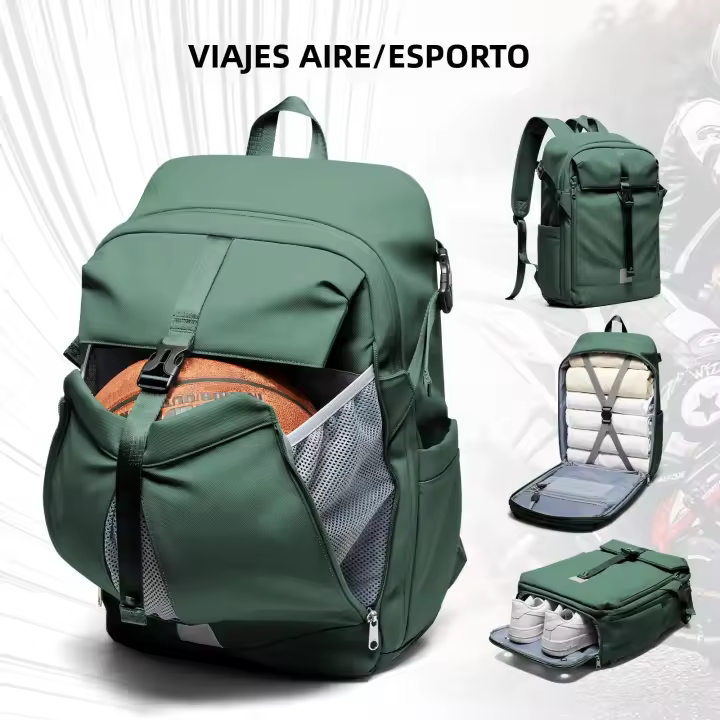 Mochila De Motocicleta Grande Capacidad Impermeable Para Viajes Senderismo Camping Montar En Motocicleta Bag De Exterior Básquetbol - 1