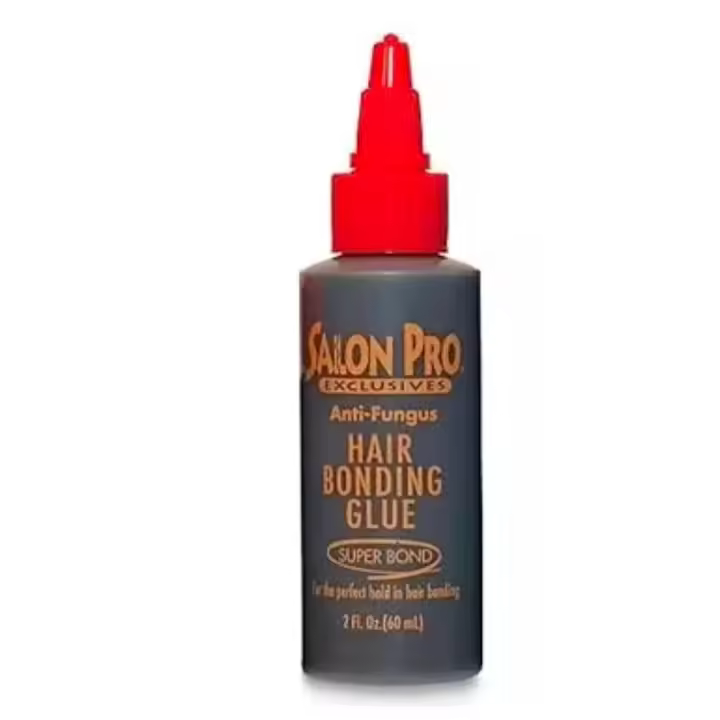 Salon Pro Exclusives Anti-Fungal Hair Glue 60ml (2 oz)  – Pegamento Cabello Antifúngico Super Bond SalonPro 2 fl. Oz, negro - 1
