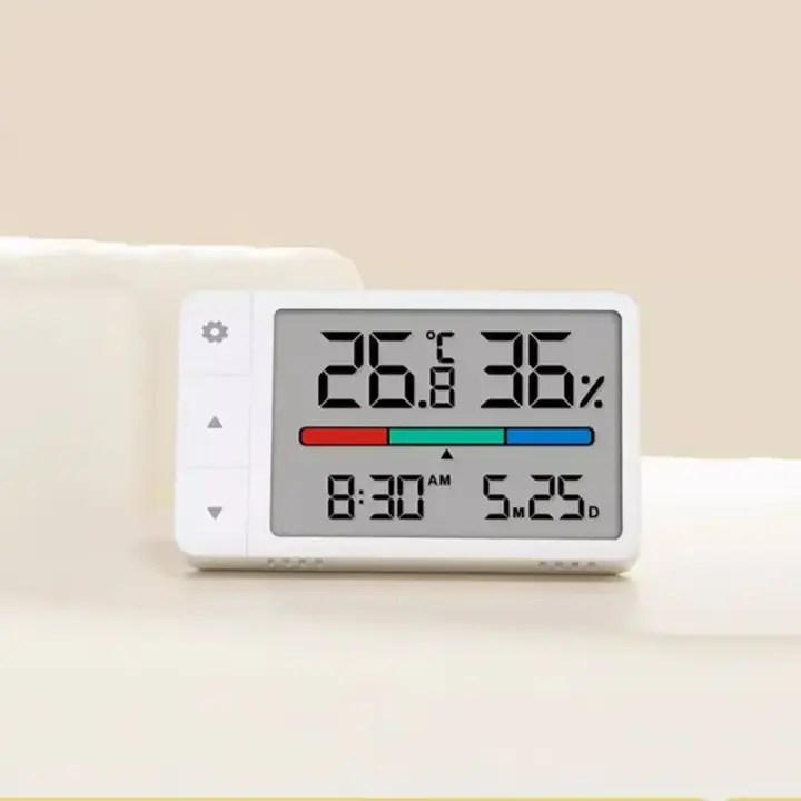 Estación Meteorológica Digital MiaoMiaoCe Mini Para El Hogar Con Termómetro Higrómetro Y Reloj Multifuncional Medidor De Humedad Teoría De Funcionamiento - 1