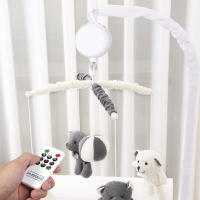 Juguete Musical Para Cuna De Bebé Con 35 Canciones Caja De Música Control Remoto Y Llavero USB Movimiento De Campanas Para Niños - details 1