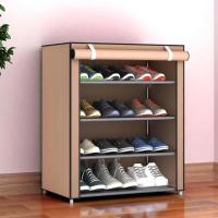 Estante De Zapatos Multicapa Resistente Al Polvo Económico Para Guardar Zapatillas Y Calzado Interior Espacioso Con Almacenamiento De Tela Fácil De Montar - details 11