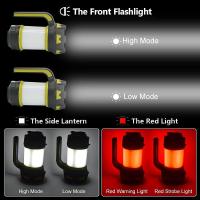 Luz de camping recargable, linterna de camping 6 modos de luz, IPX4 impermeable, linterna perfecta para huracán, emergencia, cortes de energía, cable USB incluido - details 0