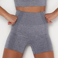 Shorts De Yoga Para Mujer Fitness Running Ciclismo Leggings Deportivas De Cintura Alta Transpirables Shorts De Verano Para Gimnasio - details 0