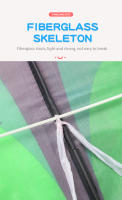 YongJian Kite Delta Grande Para Niños Y Adultos Fácil De Volar Con Cola De 6m Juguete De Exterior De Poliéster Triangular - details 4