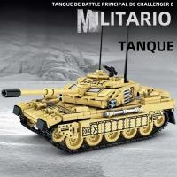Bloques De Construcción MOC 99A Tanque De Batalla Principal Militar Challenger Leopard Panther Juguetes Para Niños Modelos De Soldado Pesado - details 5
