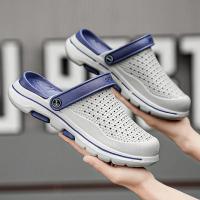 Sandalias De Playa Para Hombre Verano Zapatillas Casuales Con Agujeros Zapatos De Jardín Clogs Adecuados Para Exterior Y Hogar Material EVA - details 6