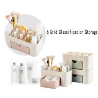 Organizador De Maquillaje Caja De Almacenamiento Con Cajón Estuche Para Palitos De Cotonete Y Labial Organizador De Pinceles Contenedor Acrílico De Plástico - details 6