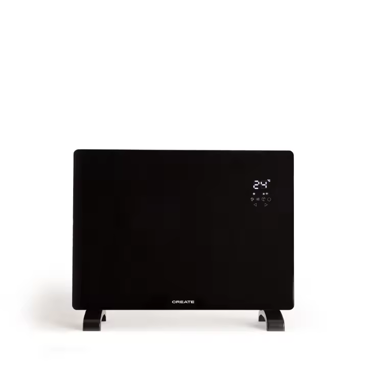 CREATE - Calefactor Eléctrico de Cristal con WiFi - 2 potencias - Programable 24 horas -  WARM CRYSTAL 1500W - 1