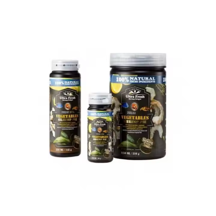 Azoo Ultra Fresh Vegetables Shrimp Pie 120ml - Alimento para Plecos y Peces Hervíboros - 1