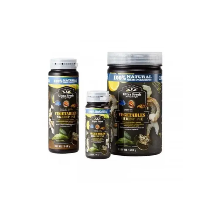 Azoo Ultra Fresh Vegetables Shrimp Pie 120ml - Alimento para Plecos y Peces Hervíboros - 1