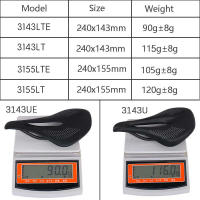 Sillín De Bicicleta De Fibra De Carbono Elitaone Ultraligero De 115g Asiento De Cuero Para Montaña Y Carretera 31A Unisex - details 1