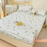Juego De Sábanas Elásticas MissDeer Para Cama Doble Con Estampado De Flores Sin Fundas De Almohada Tamaño Single Queen King Cubierta De Cama 100% Poliéster - details 24