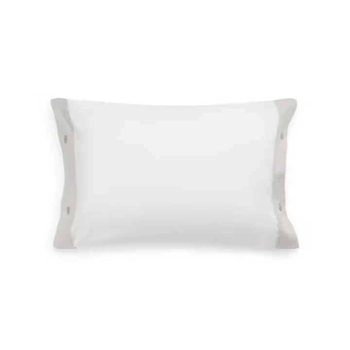Textura - Funda de Almohada de Algodón con Tejido Oxford y Cierre de Botones - 1