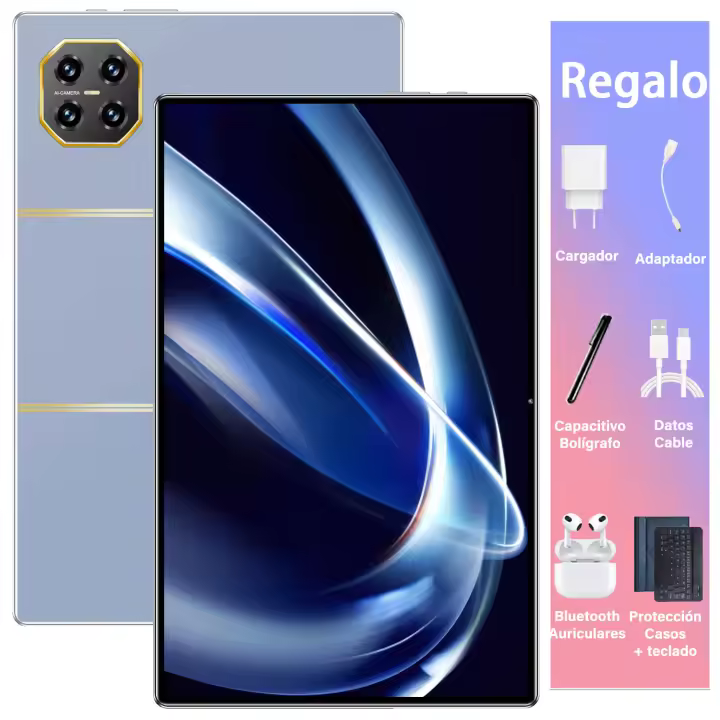 20000mAh,Tablet Android 2025, Versión Global, 14 Núcleos,Nueva Red, 16GB + 1TB, 10,1 Pulgadas, Android 13,0, Wifi - 1