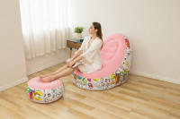 Sofá Inflable De Peluche Nueva Para Personas Perezosas Sofá Cama Plegable Con Pies Mueble Conveniente Para Descansar Al Aire Libre - details 15