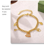 Encanto Zirconia Acero Inoxidable Pequeño Árbol Guante Alce Colgante Collar Gotas de Aceite Verde Elementos de Navidad - details 10