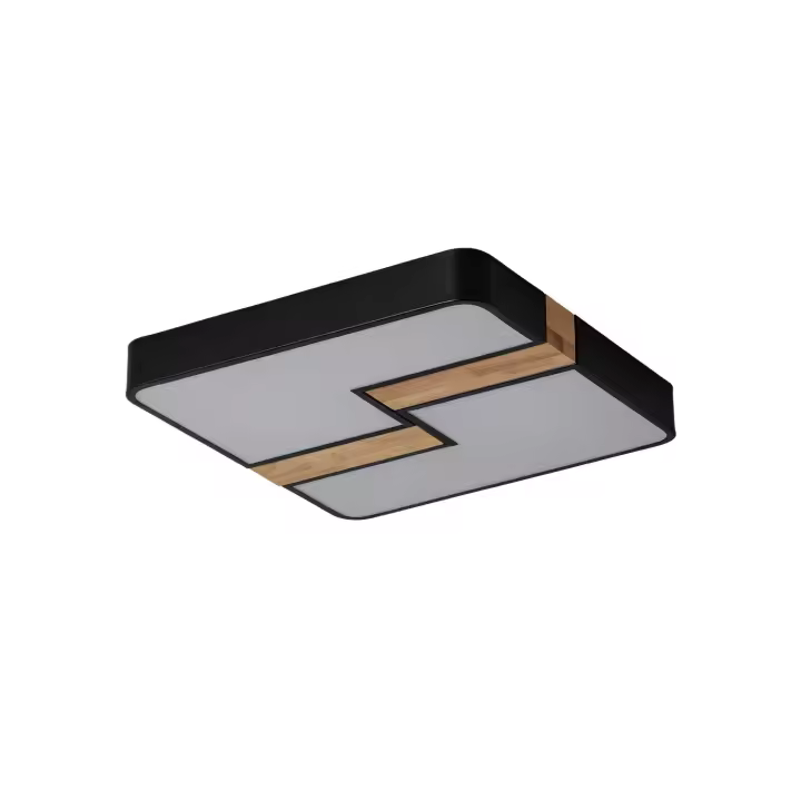 Ledkia Plafón LED 35W Cuadrado Metal 480x480 mm CCT Seleccionable Brusk  Negro - 1