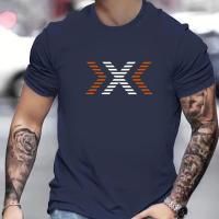 Camiseta De Algodón 100% Para Hombre Verano Estampado Moda Casual Cuello Redondo Manga Corta Tops Transpirable Para Compras - details 4
