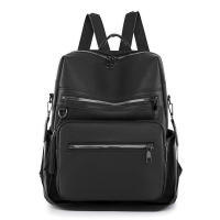 Mochila de PU retro europea y americana, mochila informal de gran capacidad para mujer - details 3
