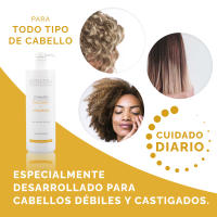 Verdimill Mascarilla Capilar Nutritiva y Reparadora (970ml) con germen de trigo + Champú Nutritivo con Placenta vegental y multivitaminas (1L)   PACK VERDIMILL - details 4
