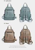 Mochila Pequeña De Cuero Zency Para Mujer Con Muchos Bolsillos Y Cubierta De Flap Antirrobo Bolso De Hombro De Moda - details 16
