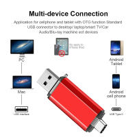OTG Multifuncional 2 En 1 USB Tipo-C Pendrive 128GB Cle USB Para Teléfono 8/16/32/64 GB Pen Drive Flash Disk De Marca Amzwn - details 1