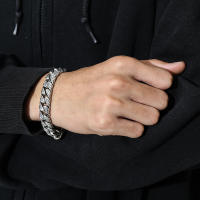 Pulsera Personalizada De Patrón De Hierba Tang Para Hombres Y Niños Joyería De Moda Hipster Callejera Para Mujeres Material Metálico Aleación De Cobre Estilo Vintage - details 1