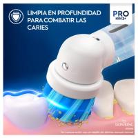 Oral-B Pro Kids - Cepillo de dientes eléctrico para niños a partir de 3 años, incluye modo Sensitiv+ para cuidado dental, cerdas extrasuaves, 1 cabezal de repuesto, 1 estuche de viaje, color blanco【ROUA】 - details 2