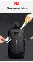 Bolso de hombro multifunción antirrobo USB para hombre, bandolera cruzada de viaje, bolsas de pecho, paquete de mensajero para hombre - details 14