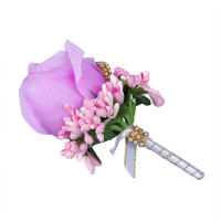 Broche De Silken Artificial Para Mujer Y Hombre Corsé De Mano Flor De Boda Decoración De Fiesta Para Novio Y Novia - details 13