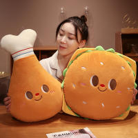 Muñeco De Peluche De Pollo Frito Suave Para Niños Juguete Delicioso De Comida Regalos De Navidad Y Halloween Pillow De Peluche - details 5