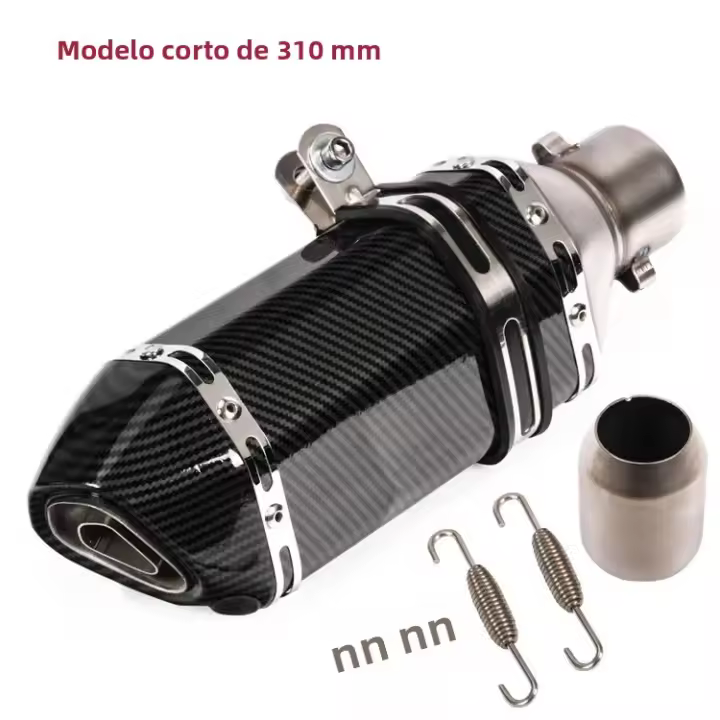 Pipón De Escape Universal Para Motocicleta 51mm Accesorios Modificados De Tubo De Escape Muffler Para XJ6 MT07 09 03 Killer De Ruido DB - 1