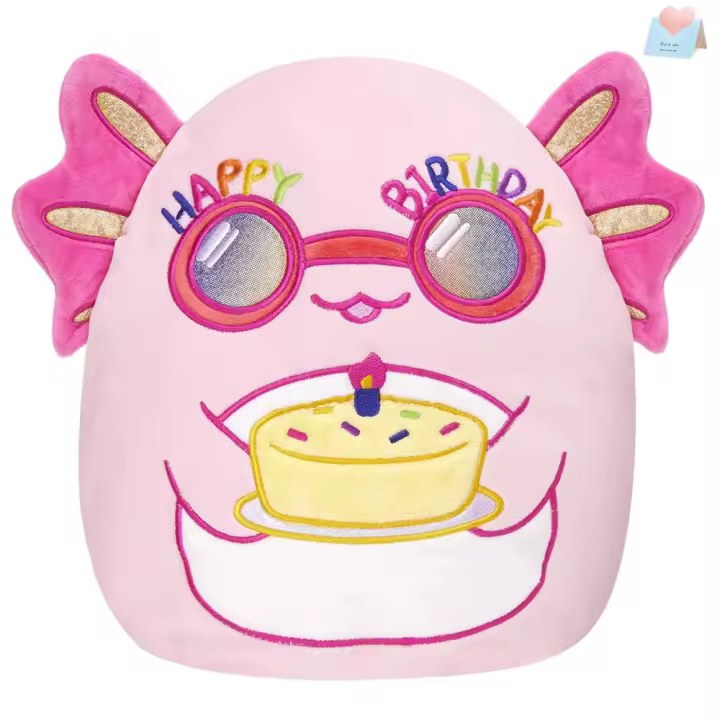 Muñeco De Peluche Axolotl Glow Guards Rosa Suave Almohada Regalo De Cumpleaños Para Niñas Animal De Peluche Para Dormir Tamaño 31cm-50cm - 1