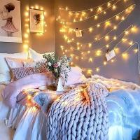 Luces De Cadena LED Impermeables Para Decoración De Jardín Dormitorio Fiesta Navidad 10/20/40/80 LED Batería Incluida Luz De Navidad Color Calido Y RGB - details 7
