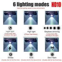 Linterna Frontal LED D10 D20 1000LM Recargable Tipo C USB Impermeable Torcha Frontal Para Camping Y Pesca Con Lente Zoomable - details 1