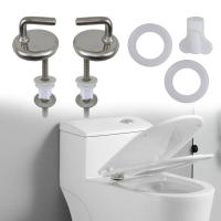 Juego De 2 Tornillos Ajustables Para Asiento De Inodoro Acero Inoxidable Parte Del Tapa De Inodoro Herramienta Manual Para El Hogar - details 12
