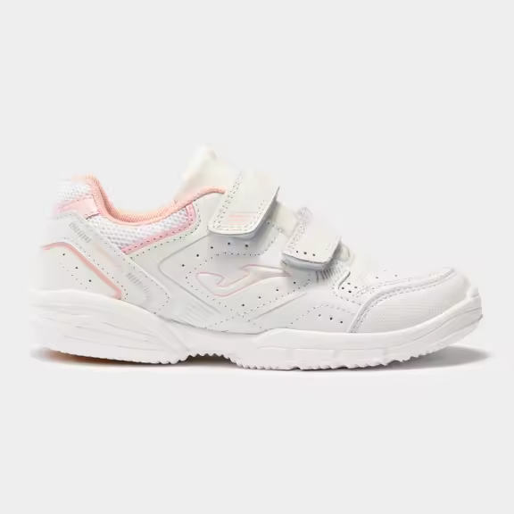 Zapatillas Joma School velcro 2207 blanco coral niños - 1