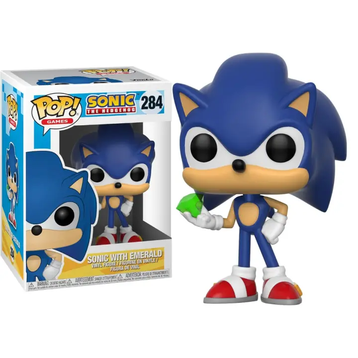 Funko Pop! Sonic The Hedgehog - Sonic con Esmeralda, 20147, Nº284 - 1