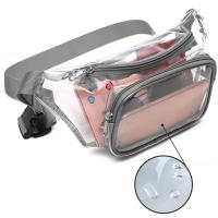 Bolso De Cintura Para Mujer En PVC Bolsa De Hombro Transparente Para Playa Viajes Running Estilo Casual Sin Patrón - details 7